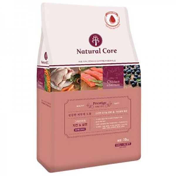 아르깡시엘,네츄럴코어 프레스티지 그레인프리 치킨 살몬 L 10kg