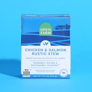 오픈팜 스튜 강아지 습식 사료 닭고기&연어 354g