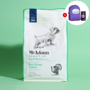 맥아담스 자유방목 홀터키 센서티브 소형견 사료 2kg