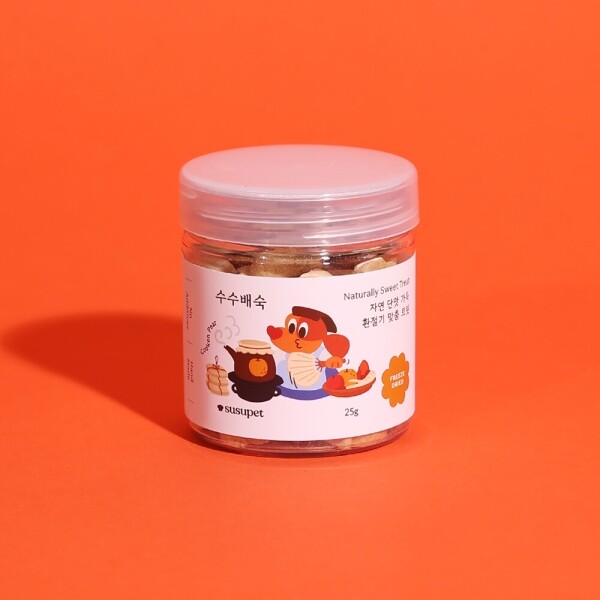 아르깡시엘,수수펫푸드 동결건조 간식 수수배숙 25g