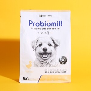 프로바이오밀 강아지 유산균 소프트 사료 오리 1kg