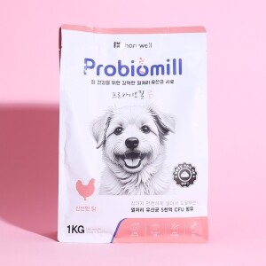 프로바이오밀 강아지 유산균 소프트 사료 닭고기 1kg