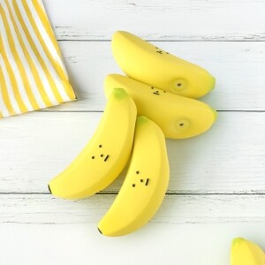 딩독 강아지 장난감 라텍스 삑삑이 바나나