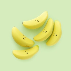 딩독 강아지 장난감 라텍스 삑삑이 바나나