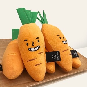 딩독 강아지 장난감 노즈워크 삑삑이 개지터블 당근