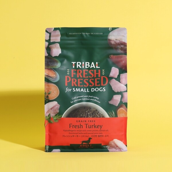아르깡시엘,트라이벌 사료 프레쉬 프레스드 칠면조 소형견용 1.5kg