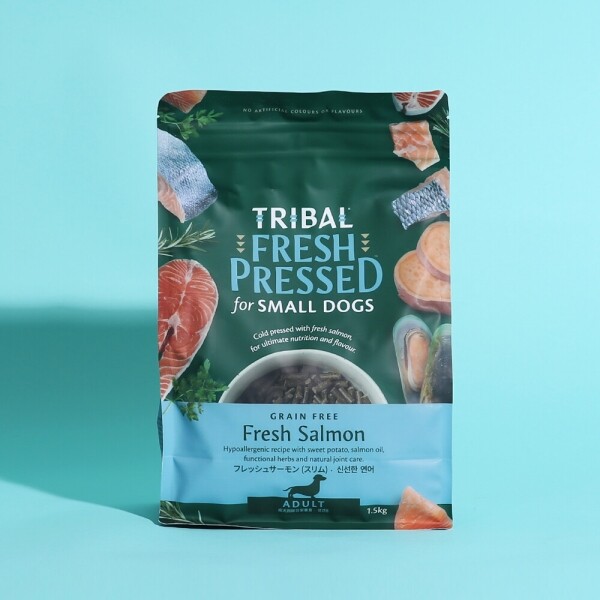 아르깡시엘,트라이벌 사료 프레쉬 프레스드 연어 소형견용 1.5kg