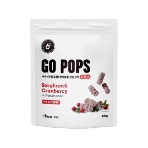 식스스텝 고팝스 바크팝 저칼로리 다이어트 간식 크랜베리 60g