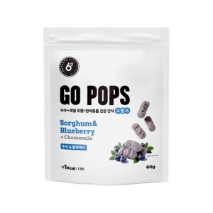 식스스텝 고팝스 바크팝 저칼로리 다이어트 간식 블루베리 60g